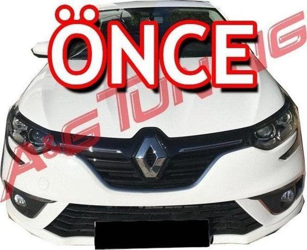 Renault Megane 4 HB/SD Krom Ön Tampon Çıtası 7Prç. 2016-2020 Arası P.Çelik - Image 1