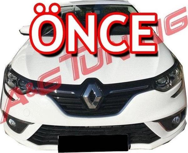 Renault Megane 4 HB/SD Krom Ön Tampon Çıtası 7Prç. 2016-2020 Arası P.Çelik - Image 1