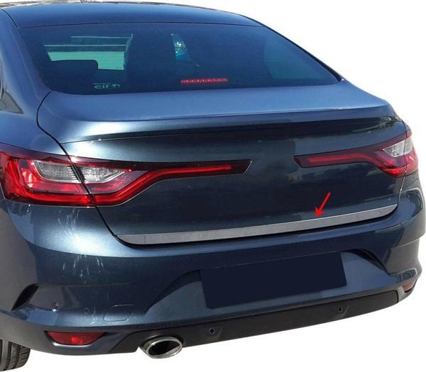 Renault Megane 4 SEDAN Krom Bagaj Alt Çıta Formlu 2016 ve Sonrası Paslanmaz Çelik - Image 1