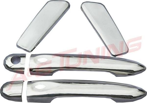 Renault Clio 4 HB Krom Kapı Kolu 4 Kapı Sensörlü 2012 ve Üzeri Paslanmaz Çelik - Image 1