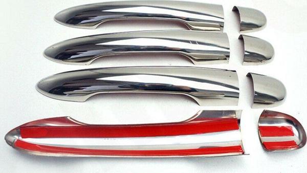 Renault Megane 2 HB Krom Kapı Kolu Tk 2004-2010 Paslanmaz Çelik - Image 1