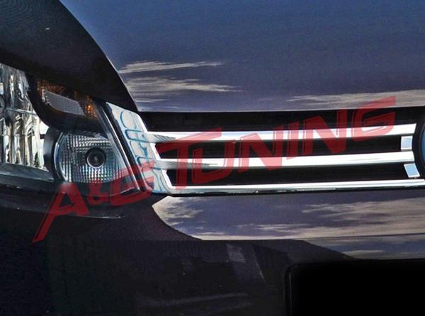 Volkswagen Caddy Krom Ön Panjur 2010-2014 2Prç Paslanmaz Çelik - Image 1