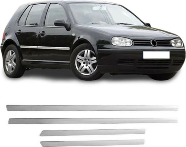 Volkswagen Golf 4 Krom Kapı Çıtası Tk 1998-2005 Paslanmaz Çelik - Image 1