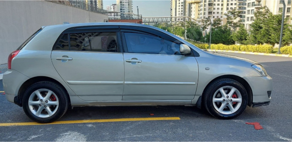 Toyota Corolla HB Krom Cam Çıtası 2002-2007 4Prç Paslanmaz Çelik - Image 1