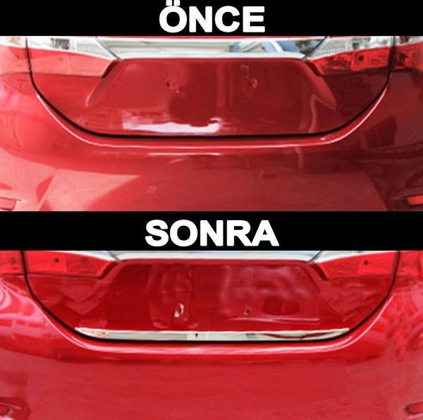 Toyota Corolla Krom Bagaj Alt Çıta Formlu 2013-2019 arası - Image 1