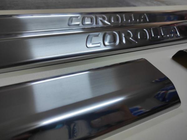 Toyota Corolla Krom iç Kapı Eşiği Takımı 2007-2013 Paslanmaz Çelik - Image 1