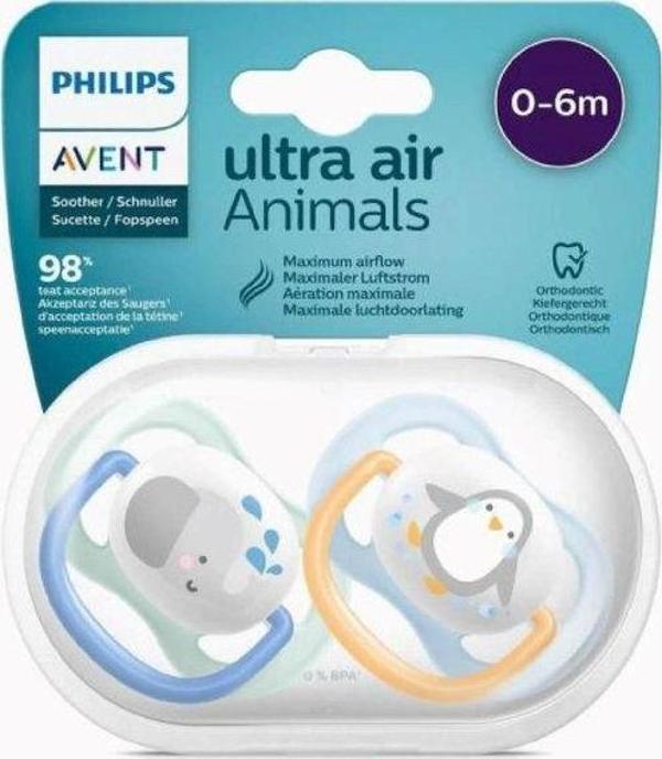 Philips Avent Scf080/05 Ultra Air Silikon Emzik 0-6 Ay Erkek - Image 1