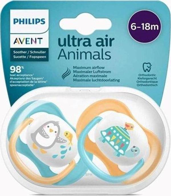 Philips Avent Scf080/07 Ultra Air Silikon Emzik 6-18 Ay Erkek - Image 1