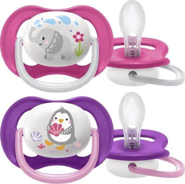 Philips Avent Scf080/08 Ultra Air Silikon Emzik 6-18 Ay Kız - Image 1