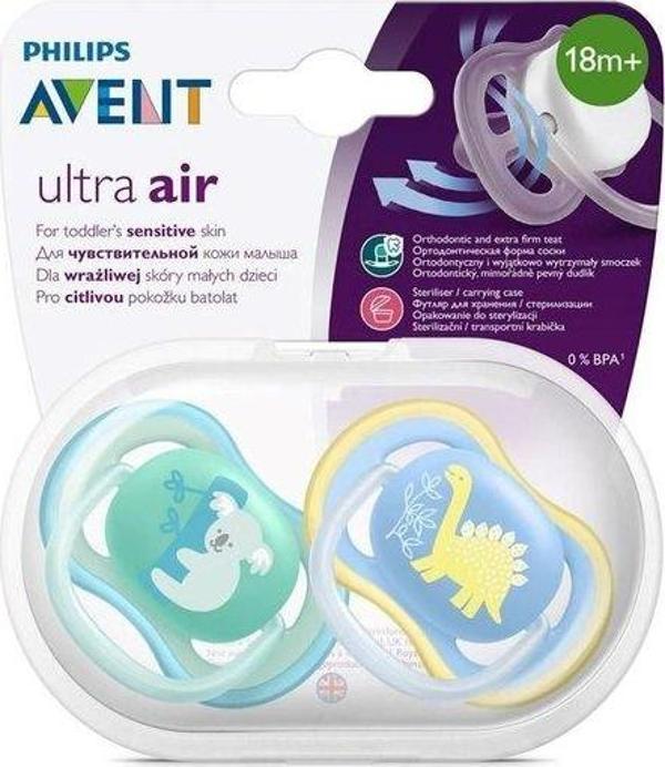 Philips Avent Scf349/11 Ultra Air Silikon Emzik 18+ Ay Erkek - Image 1