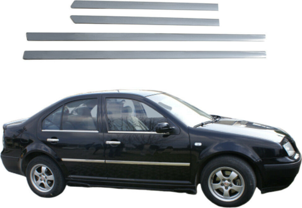 Volkswagen Bora Krom Kapı Çıtası 1998-2004 4Prç Paslanmaz Çelik - Image 1