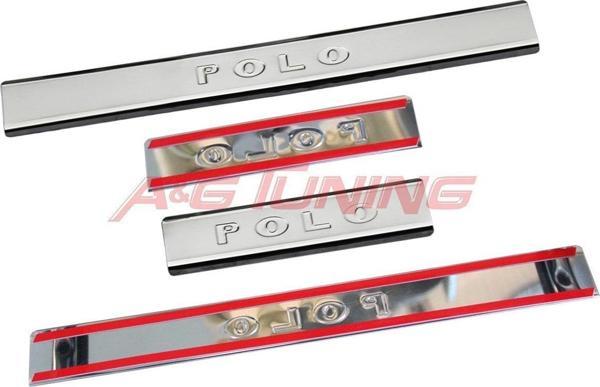 Volkswagen Polo 6R Krom Kapı Eşiği 2009 2017 4Kapı Paslanmaz Çelik - Image 1