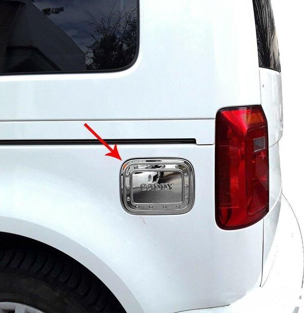 Volkswagen Caddy Krom Depo Kapağı 2004-2010 Paslanmaz Çelik - Image 1