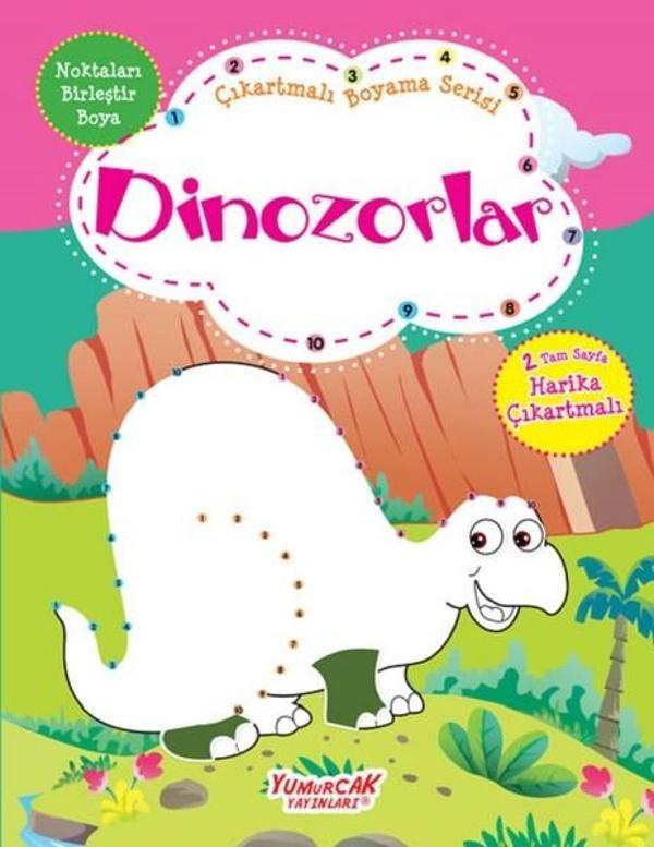 Dinozorlar-Çıkartmalı Boyama Serisi - Yumurcak Yayınları - Image 1