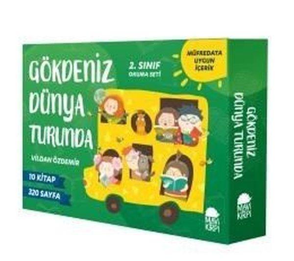Gökdeniz Dünya Turunda-2.Sınıf Okuma Seti-10 Kitap Takım - Mavi Kirpi - Image 1
