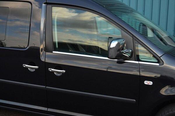 VW Caddy Krom Cam Çıtası 2004 - 2015 Arası Paslanmaz Çelik - Image 1