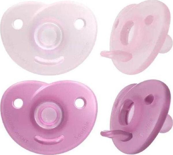 Philips Avent Scf099/22 Soothie Silikon Emzik 2Li 0+ Ay Kız - Image 1