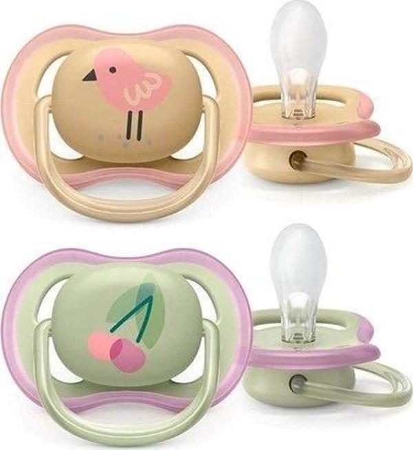 Philips Avent Scf085/13 Ultra Air Silikon Emzik 2Li 0-6 Ay Kız - Image 1
