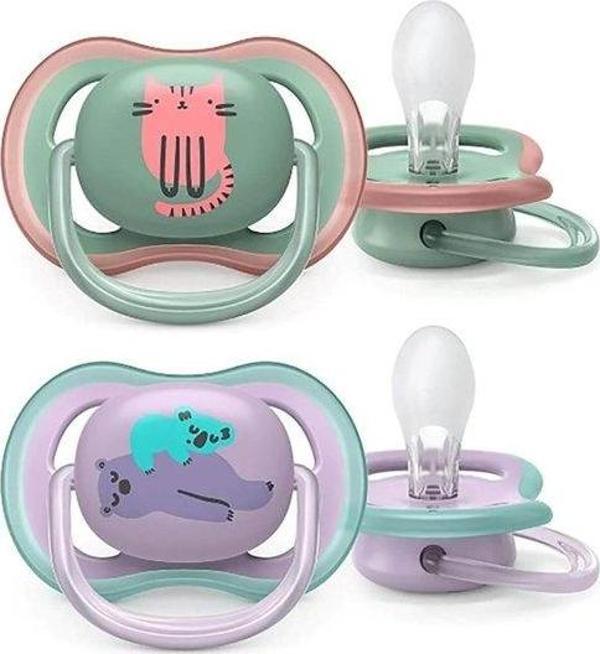 Philips Avent Scf085/18 Ultra Air Silikon Emzik 2Li 6-18 Ay Kız - Image 1