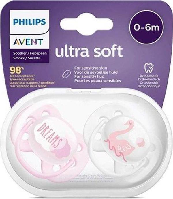 Philips Avent Scf222/02 Ultra Soft Silikon Emzik 0-6 Ay Kız - Image 1