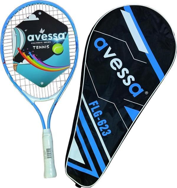 Avessa Flg-623M Tek Parça Yunus Balığı Desenli Tenis Raket Set Mavi - Image 1