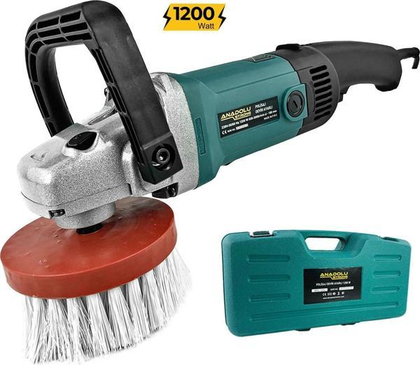 Anadolustrong ANS1002 Polisaj Makinesi 6 Kademeli 1200W Pasta Cila Koltuk Yıkama Makinesı Düz Fırça - Image 1