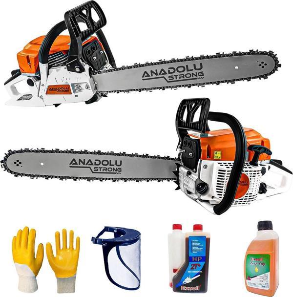 Anadolustrong ANS1041 2.9Hp Benzinli Motorlu Testere 45cm Palalı Ağaç Kesme Motoru - Image 1