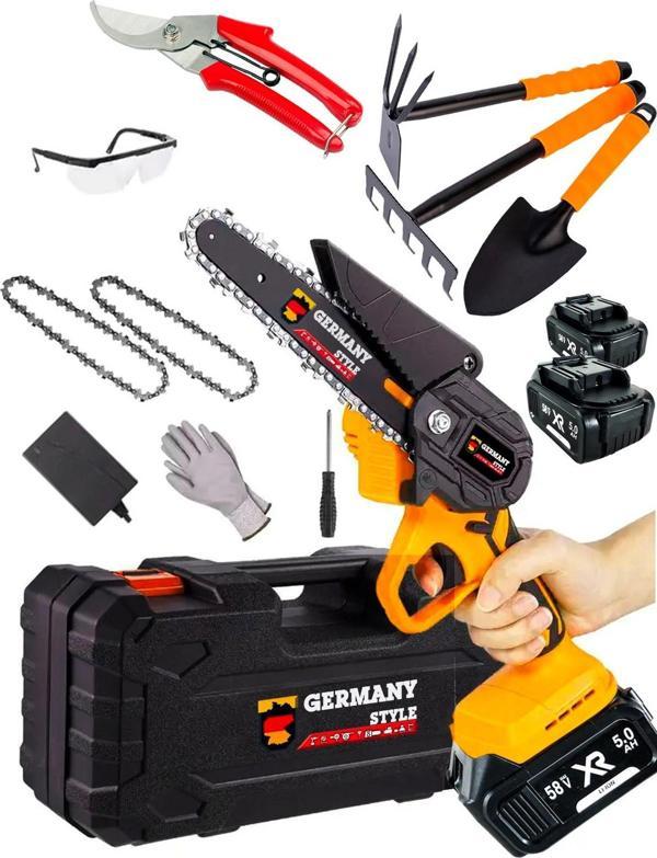Germany Style 99890VFX Çift Akülü Dal Budama Makinesi Budama Makası Çapa Seti Şarjlı El Testeresi Ba - Image 1