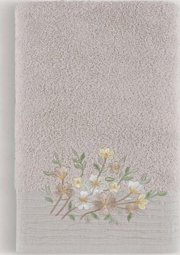 Arliva Home Atlas Nakıslı Banyo Havlusu Bej 70X140 - Image 1