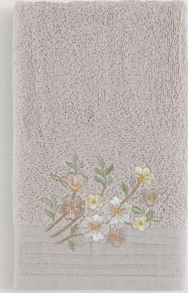 Arliva Home Atlas Nakıslı Havlu Bej 30X50 - Image 1