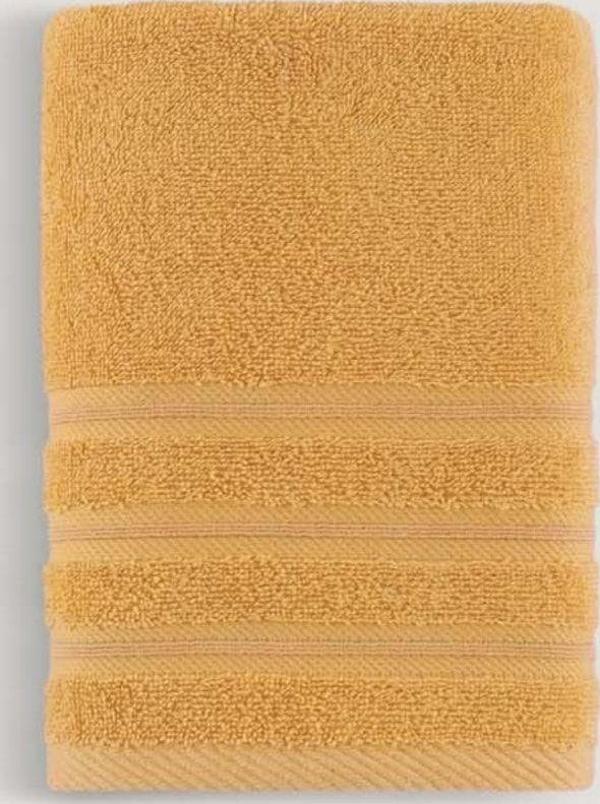 Arliva Home Pure Bukle Bordürlü Havlu Koyu Sarı 50X90 - Image 1