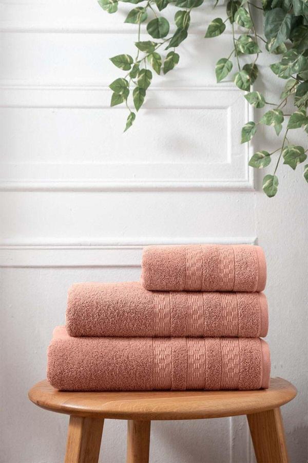 Arliva Home Lısa Bukle Jakarlı Havlu Kıremıt 50X80 - Image 1