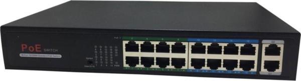 Avenir 16+2 Ports Poe Switch (1-16 Ports Poe Desteği) 200W - Image 1