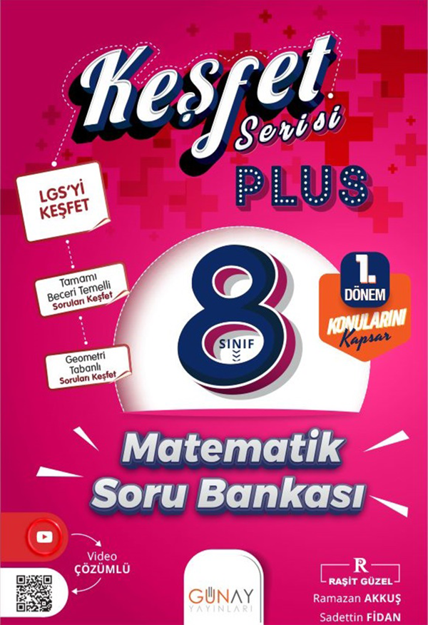 Keşfet Plus 8. Sınıf Matematik Soru Bankası (1. Dönem) - Günay Yayıncılık - Image 1