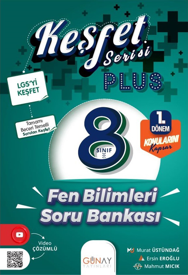 Keşfet Plus 8. Sınıf Fen Bilimleri Soru Bankası (1. Dönem) - Günay Yayıncılık - Image 1