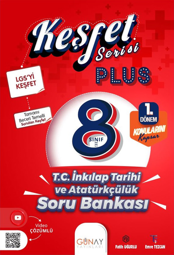 Keşfet Plus 8. Sınıf İnkılap Tarihi Soru Bankası - Günay Yayıncılık - Image 1