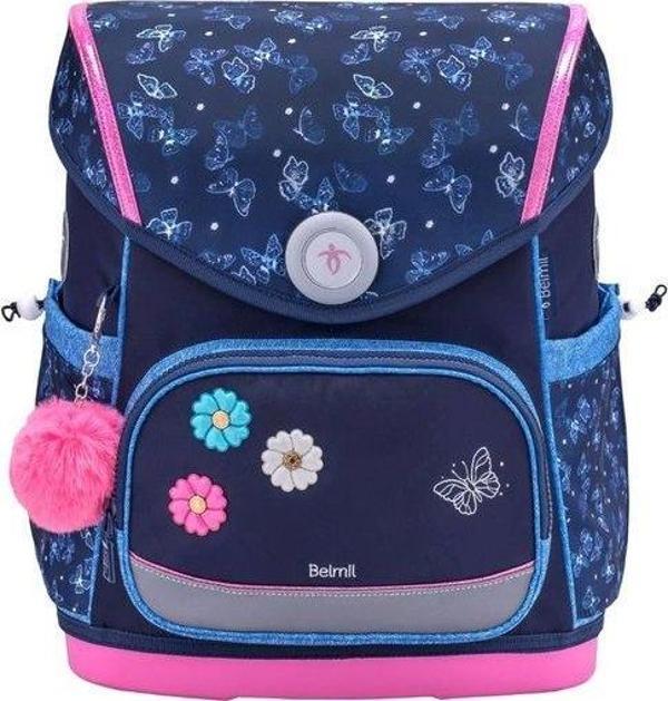 Belmil Flowers Jeans Chic Ortopedik Mıknatıslı Okul Çantası 405-41/P/7 - Image 1