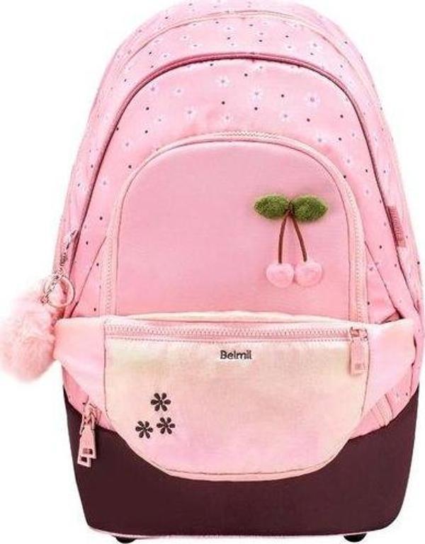 Belmil Cherry Chic 2 in 1 Ortopedik Okul Çantası 338-84/P/5 - Image 1