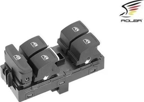 5G0959857C Cam Açma Anahtarı 4'lü Krom 10 Fiş - Golf 7-Arteon-Passat-Touran - Image 1