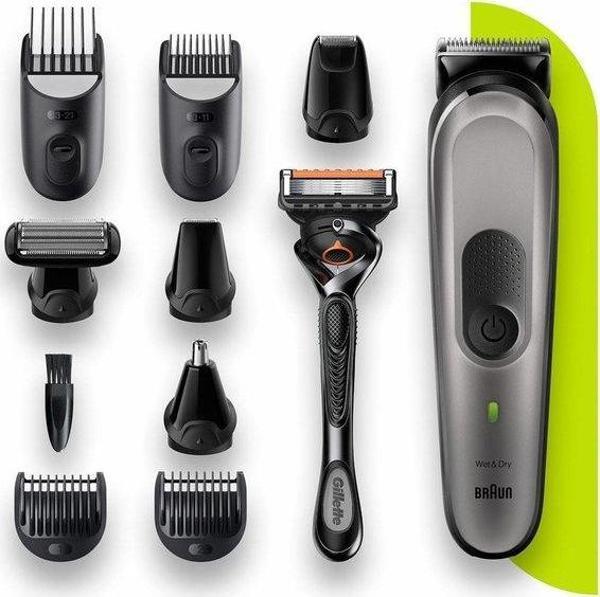 Braun MGK7320 10 in 1 Erkek Bakım Kiti Siyah/Gümüş - Image 1