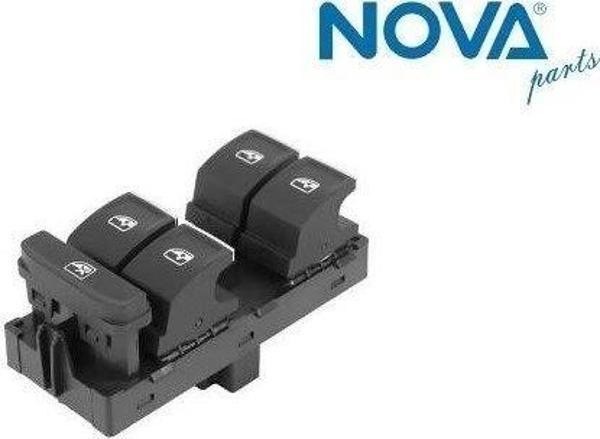 5G0959857C Cam Açma Anahtarı 4'lü Krom 10 Fiş - Golf 7-Arteon-Passat-Touran - Image 1