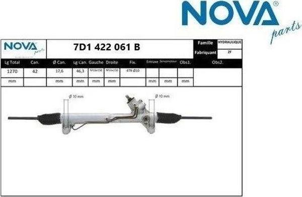 7D1422061B Direksiyon Kutusu Komple Rot Kolu & Körüğü - Transporter T4-2.5 Lt. 1991-2003 - Image 1