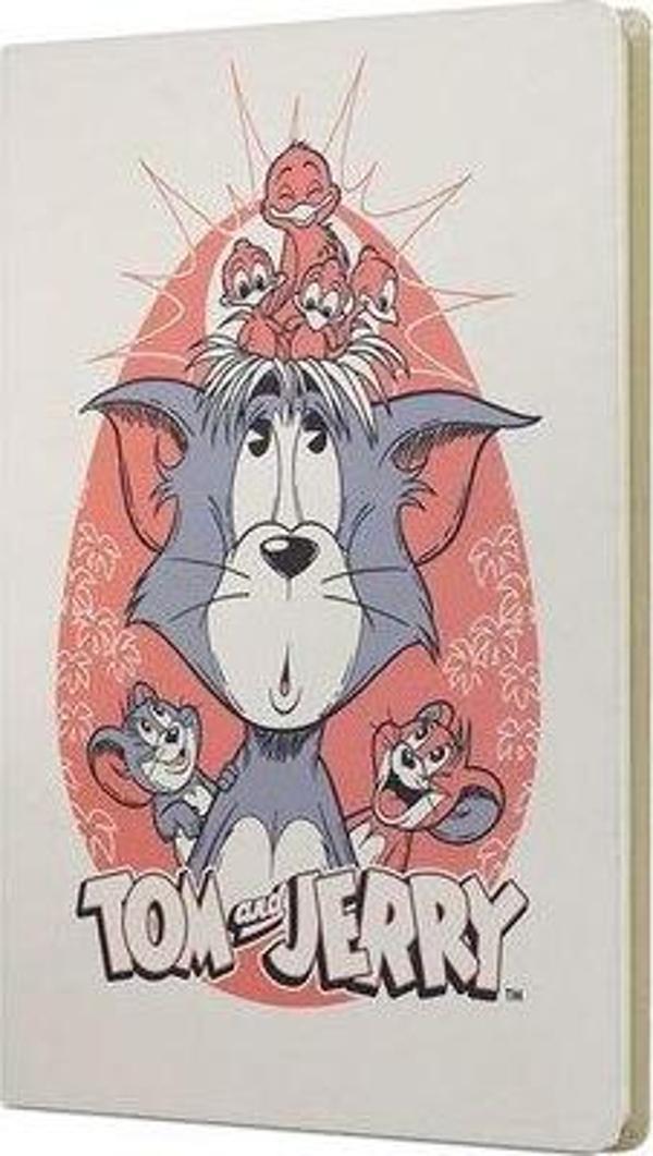 Mabbels Tom And Jerry Sert Kapak Butik Defter Krem 80 Yaprak 15 x 21 DFT-388111 - Image 1