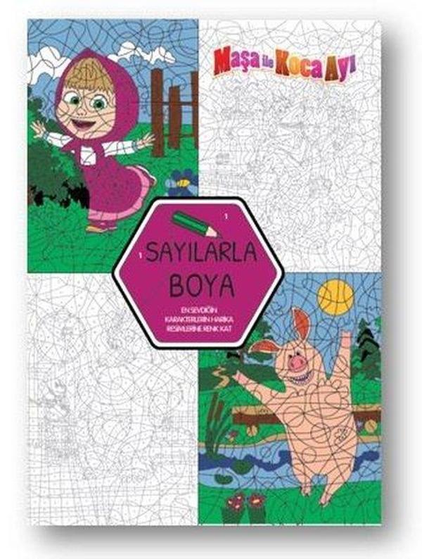 Maşa ile Koca Ayı Sayılarla Boya - Doğan ve Egmont Yayıncılık - Image 1