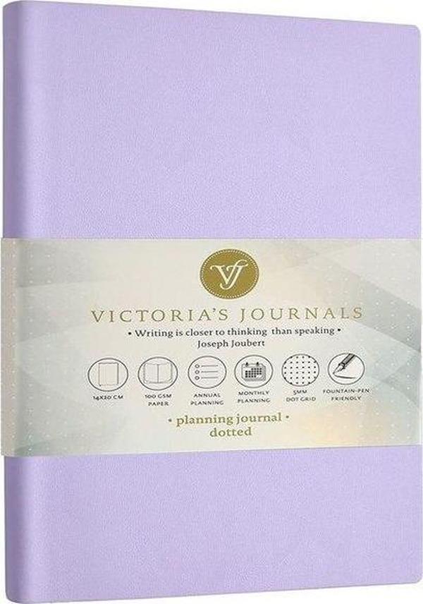 Victorias Journals Smyth Esnek Kapak Planlayıcı Defter Lila - Image 1