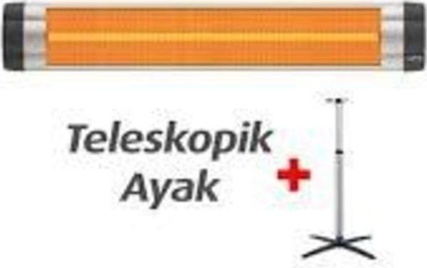 UFO Cıty C-23 2300W Infrared Duvar Tipi Termostatlı Isıtıcı Soba Ayaklı - Image 1