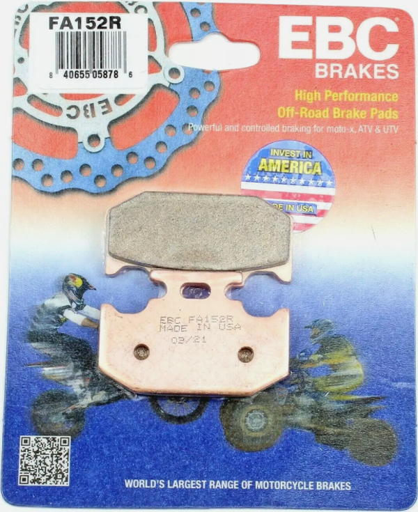 Ebc Fa152R 1996-2024 Suzuki DR650 SE Uyumlu Arka Fren Balatası Sinterli Balata - Image 1