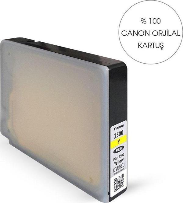 BK Orijinal CANON PGI 2500 SARI KARTUŞ - Maxify IB 4050/ MB 5050 / MB5350 - Image 1