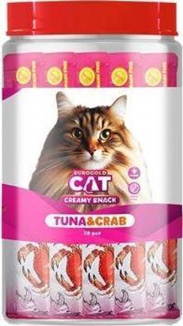 EuroGold Cat Sıvı Kedi Ödülü Ton - Yengeç 30x15Gr - Image 1