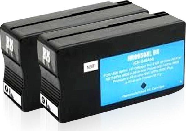 BK 2 ADET HP 932XL UYUMLU SİYAH KARTUŞ - HP 6700/ 6100/ 7110/ 7610/ 7612 - Image 1